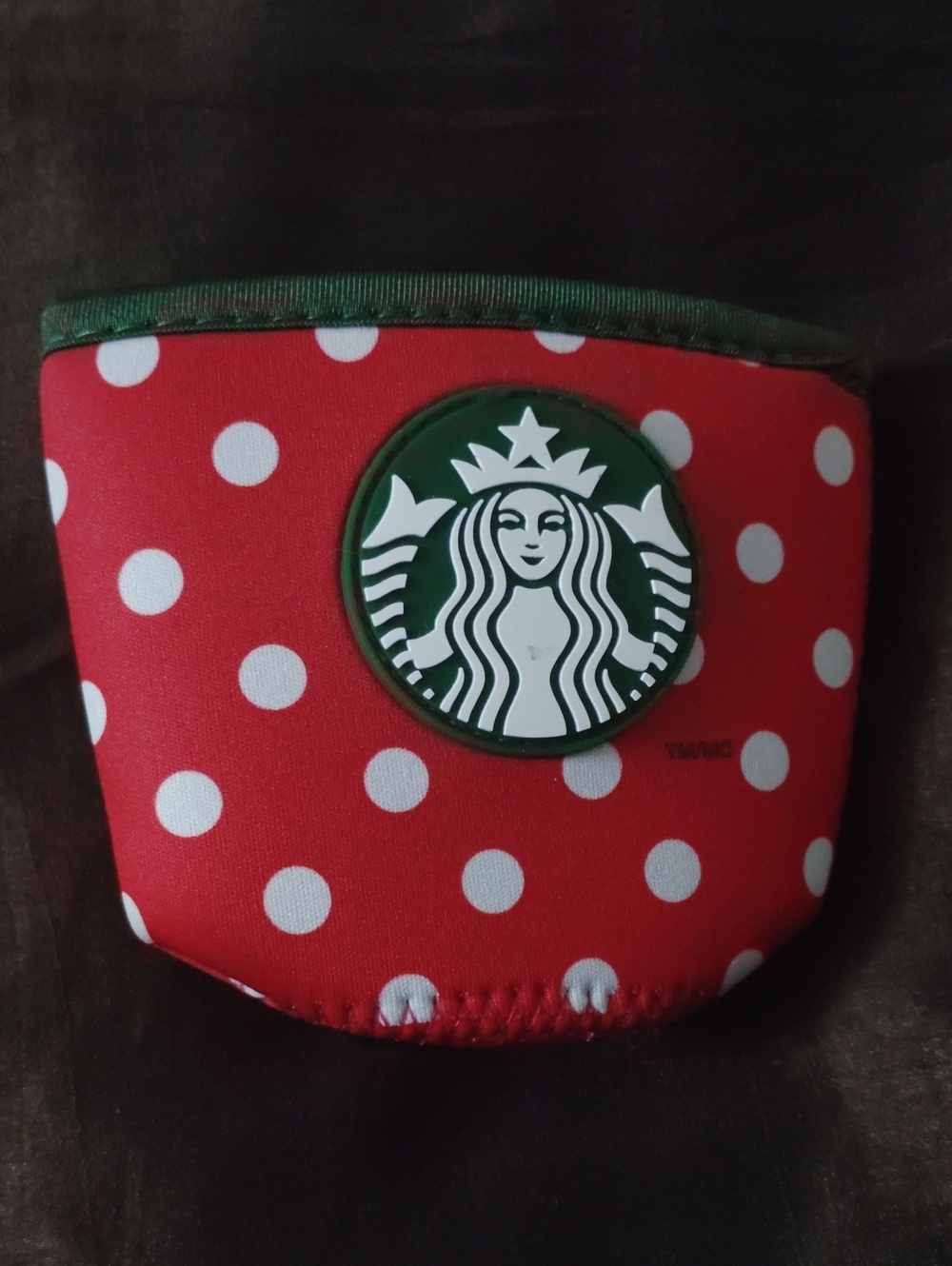 2025 Disney Parks Christmas Starbucks Fabric Cup Sleeve For 12oz Cold Cups New
